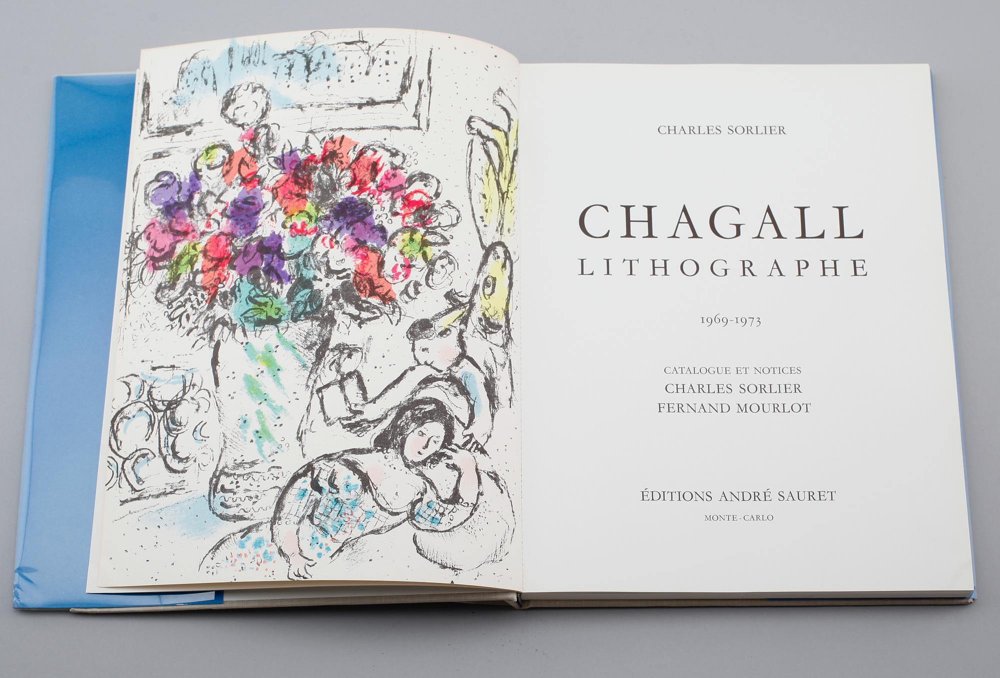 BOK, Chagall Lithographe IV 1969 - 1973, Charles Sorlier, Éditions André Sauret, 1974.