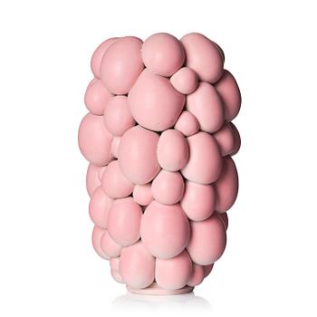 1. Mårten Medbo, a stoneware sculpture/vase, "Crowd", executed in his studio, 2016.
