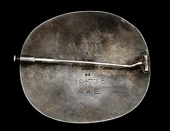 BROSCH, sterlingsilver, Georg Jensen, Danmark. Vikt 21,4 g.