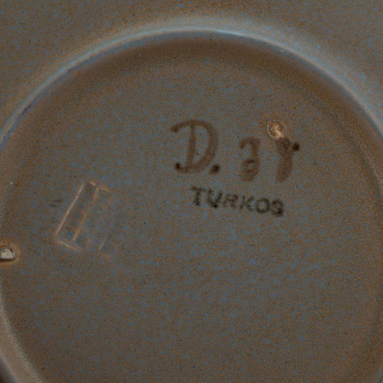 PARTI FAJANS, 16 delar, Evald Dahlskog, Bo fajans, 1940-tal.