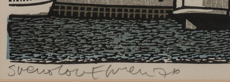 SVENOLOV EHRÉN, färglitografi, signerad och numrerad 302/360.