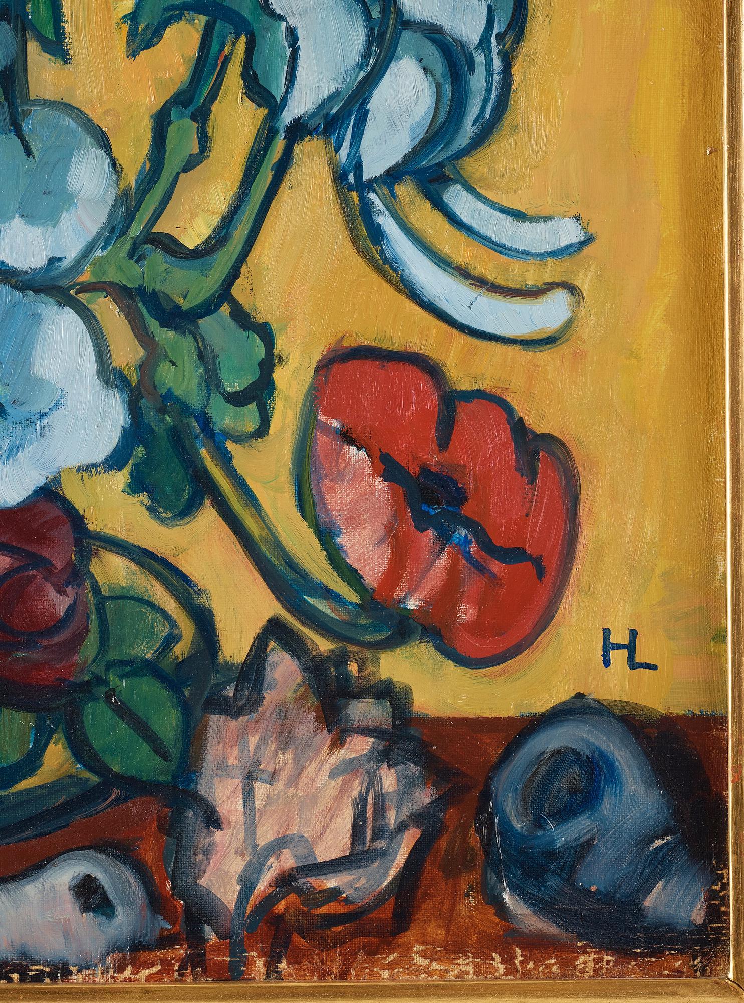 Hilding Linnqvist, "Variation av Blommor i Veneziansk vas" (Variation of Flowers in Venetian Vase).