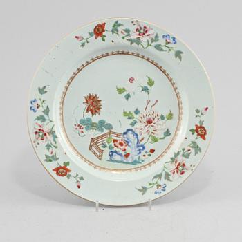 TALLRIK, porslin, Kina, 1700/1800-tal.
