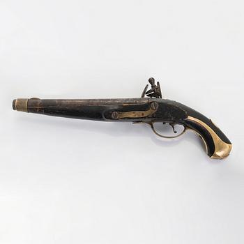 A Russian flintlock pistol, model 1809.
