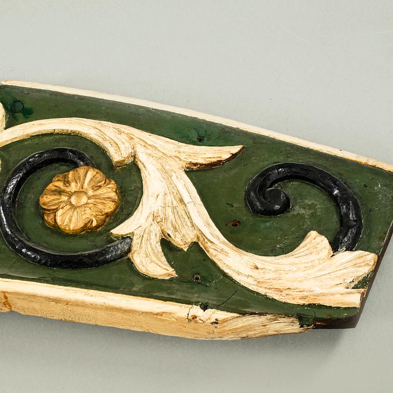 19th century ship ornament in three pieces.