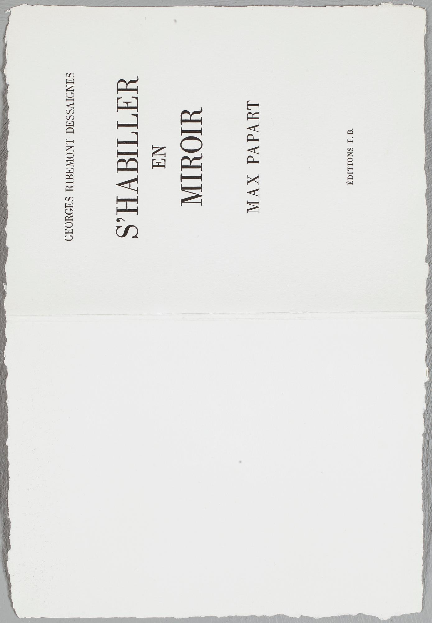 MAX PAPART, mapp med 4 st carborundumetsningar, signerade och numrerade 36/70.