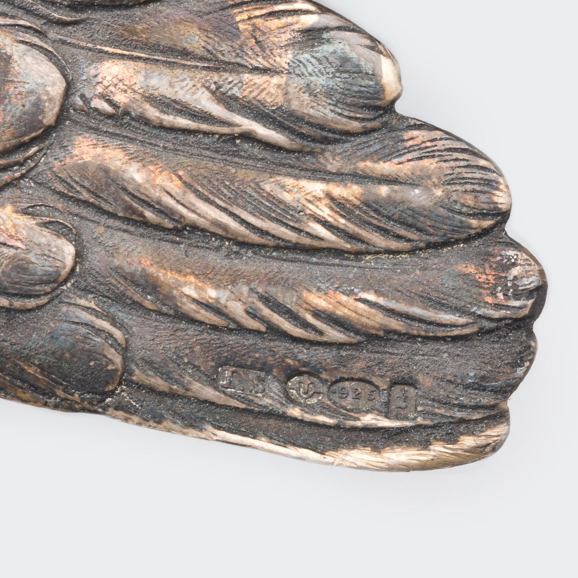 BORDSDEKORATIONER, 2 st. Sterlingsilver, utl stämplar. 1900-tal. 370g.