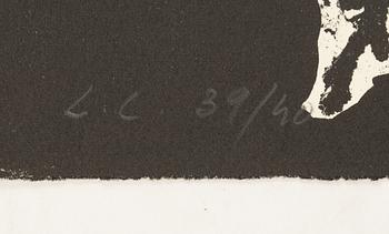 Lena Cronqvist, litografi, signerad och numrerad LC 39/40.