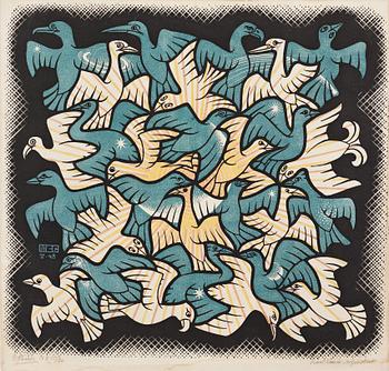 340. Maurits Cornelis Escher, ”Sun and moon”.