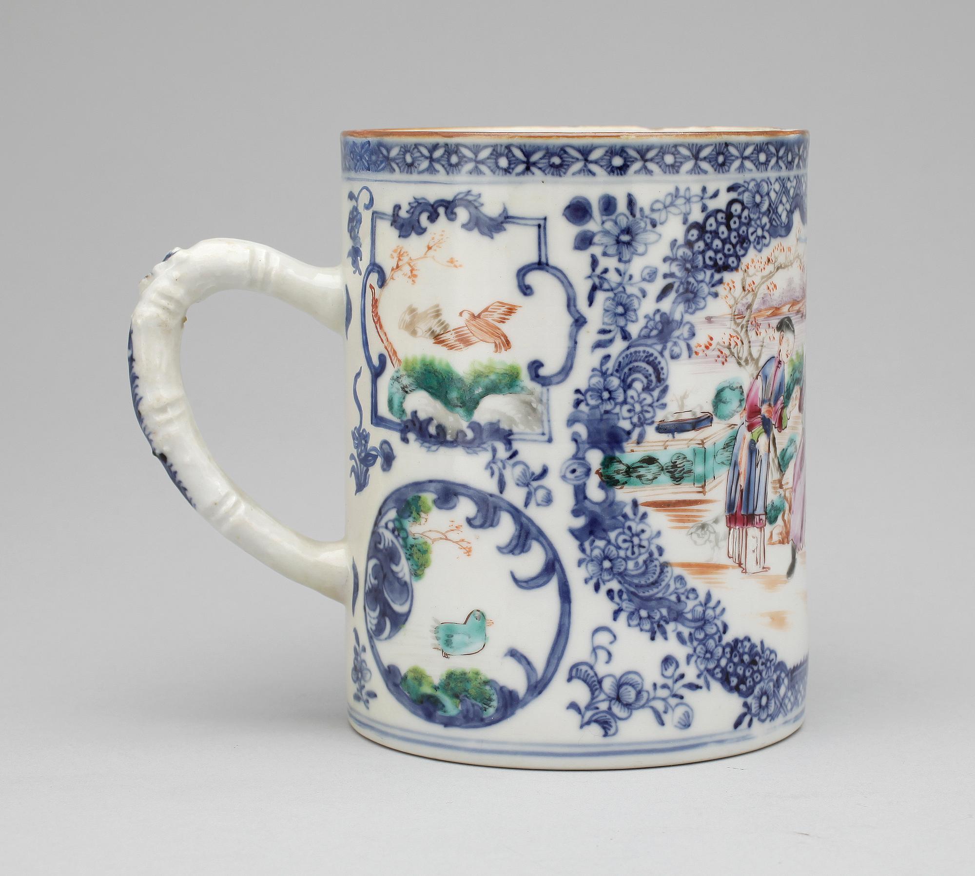 MUGG, porslin, Kina, 1700-tal.