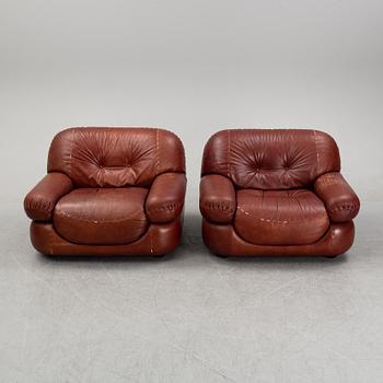 Fåtöljer, ett par, "Sapporo", Mobil Girgi, Italien, 1970-tal.