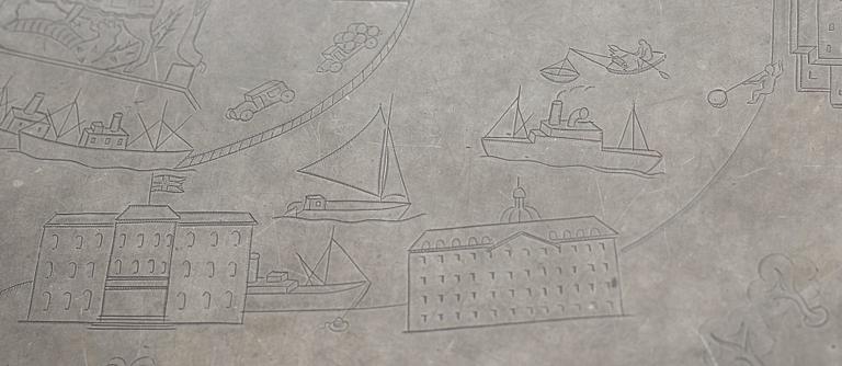 JOSEF FRANK & NILS FOUGSTEDT, soffbord, Firma Svenskt Tenn, Stockholm 1960.