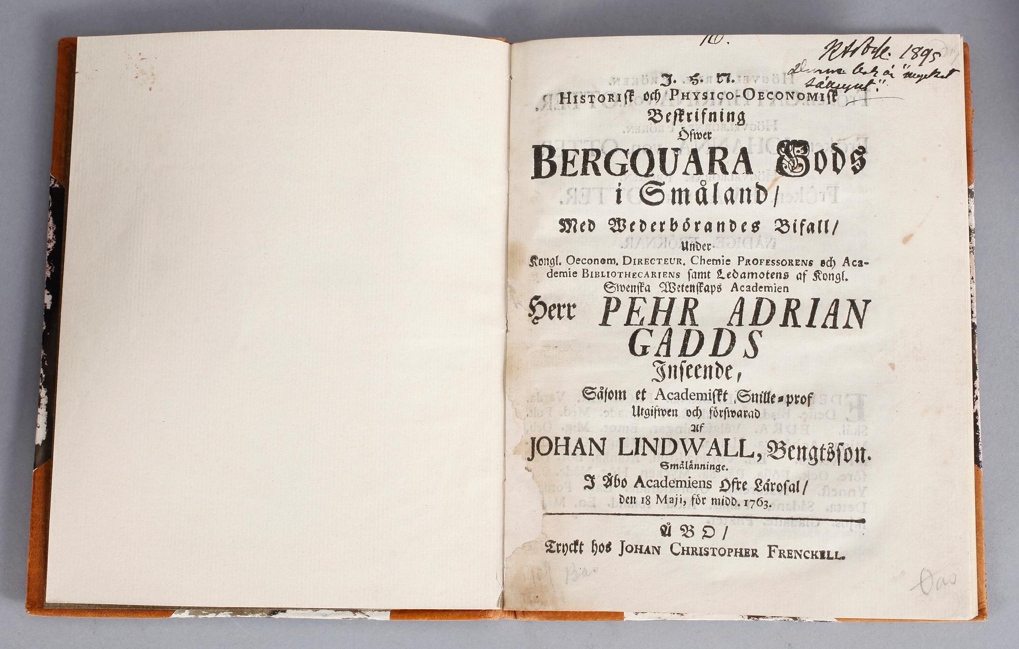 PARTI BÖCKER, 6 st, bl.a "Memorabilium", Johannis Schefferi, 1672.