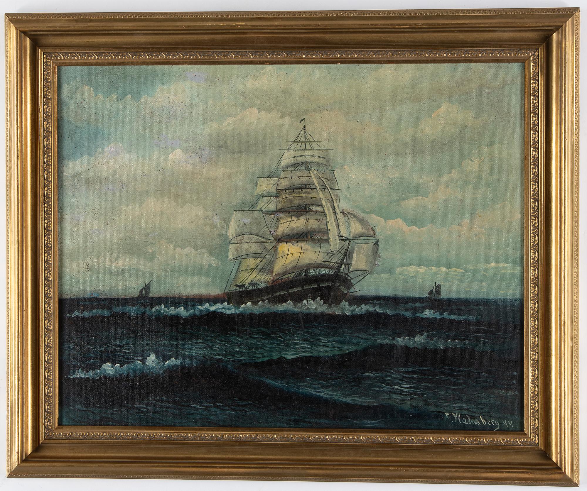 THURE MALMBERG, oil on panel, signed and dated -44.