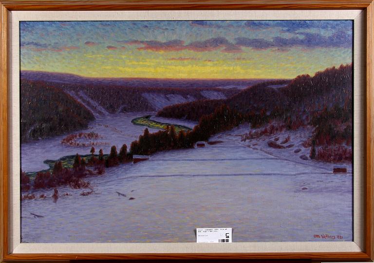 LINDBERG, OTTO. Olja på duk, sign o dat 1921.