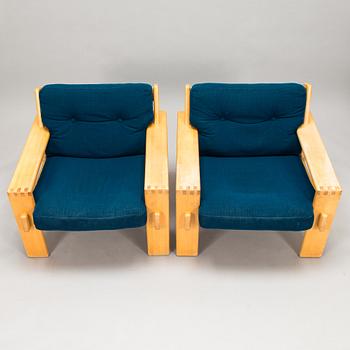 Esko Pajamies, fåtöljer ett par, "Bonanza" Asko, 1980-tal.