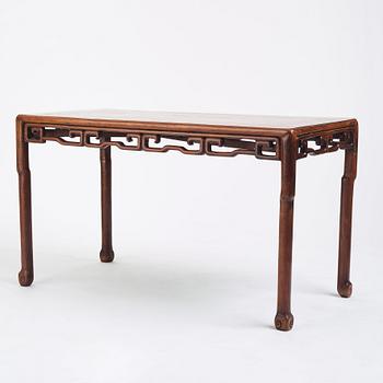 A Chinese hardwood altar table, late Qingdynasty.