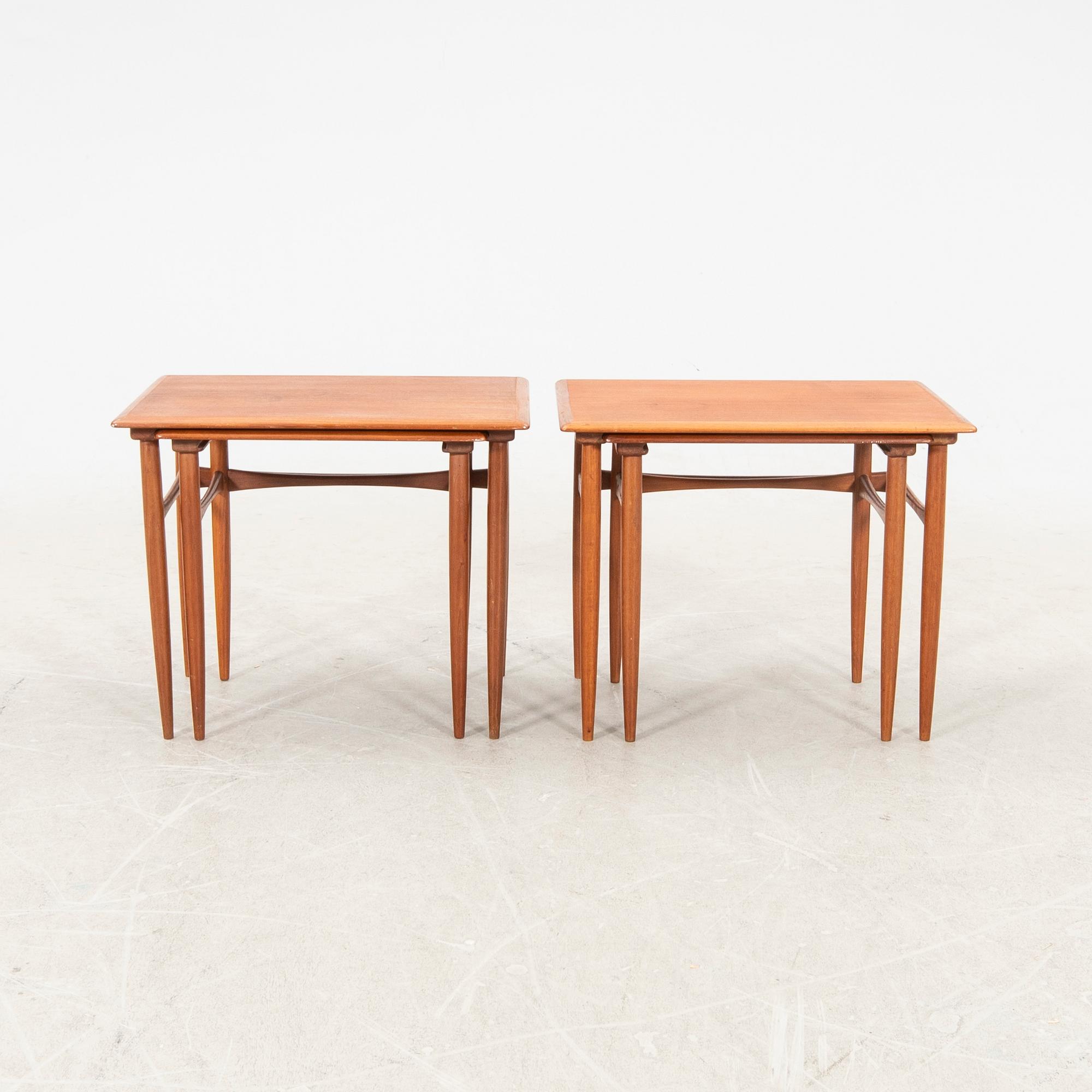 Pair of 1960s Danish nesting tables/side tables.