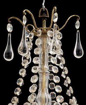 LJUSKRONA, oscariansk, 1800-talets slut. Höjd ca 60 cm.