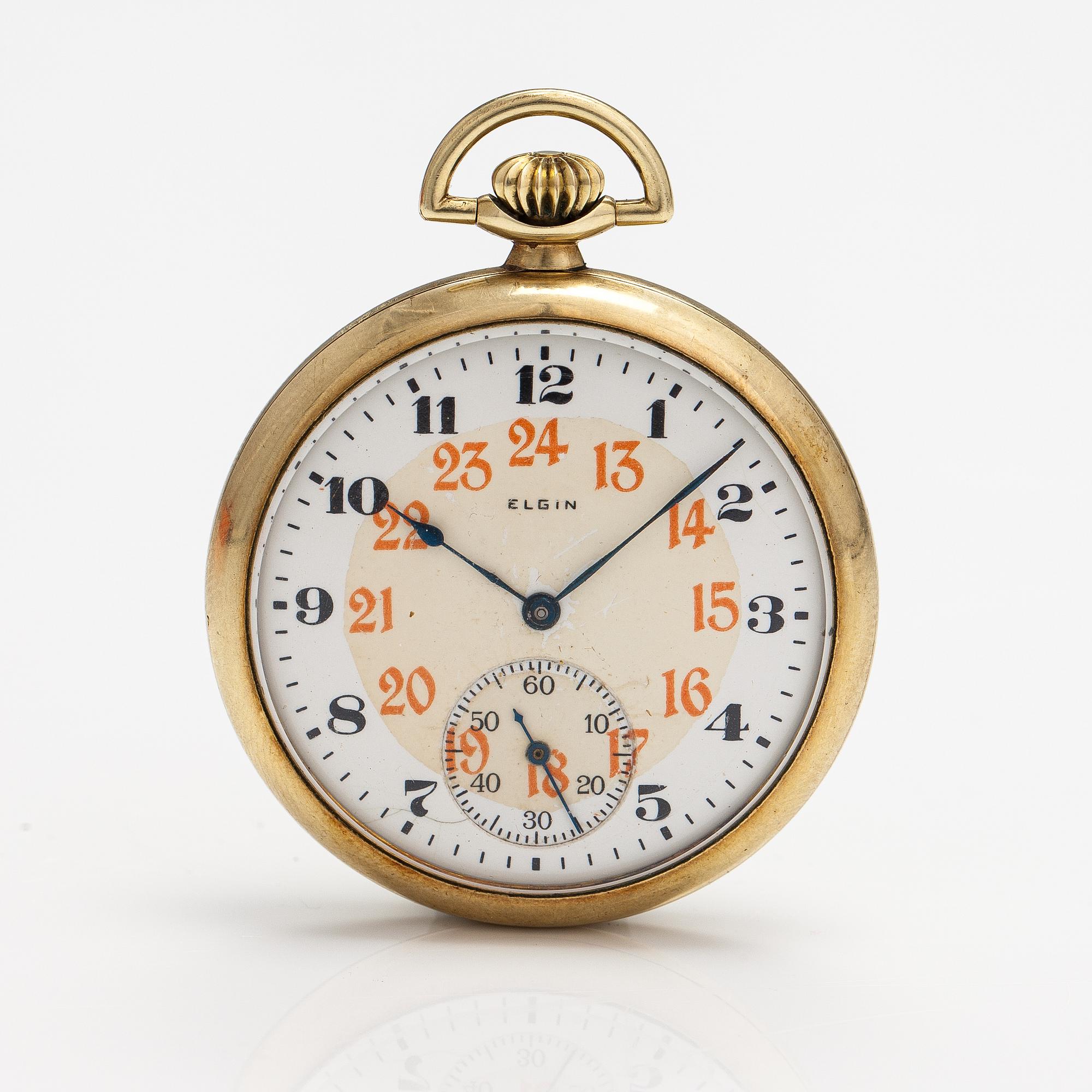 Elgin, pocket watch, 44 mm.