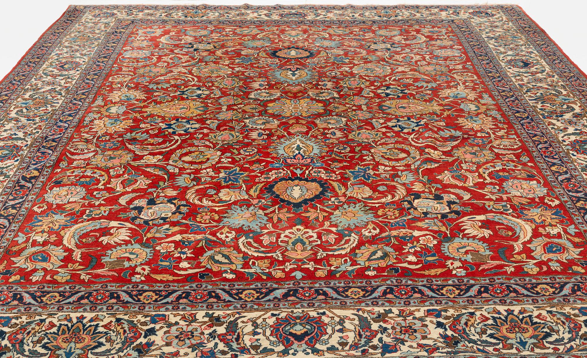 Matta, semiantik, Ghom, ca 433 x 323 cm.