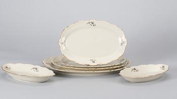 SERVIS, 58 dlr, porslin, Uppsala Ekeby, 1900-talets andra hälft.