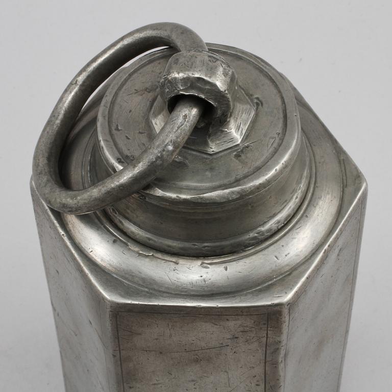 PRISMAFLASKA, tenn, 1800-tal.