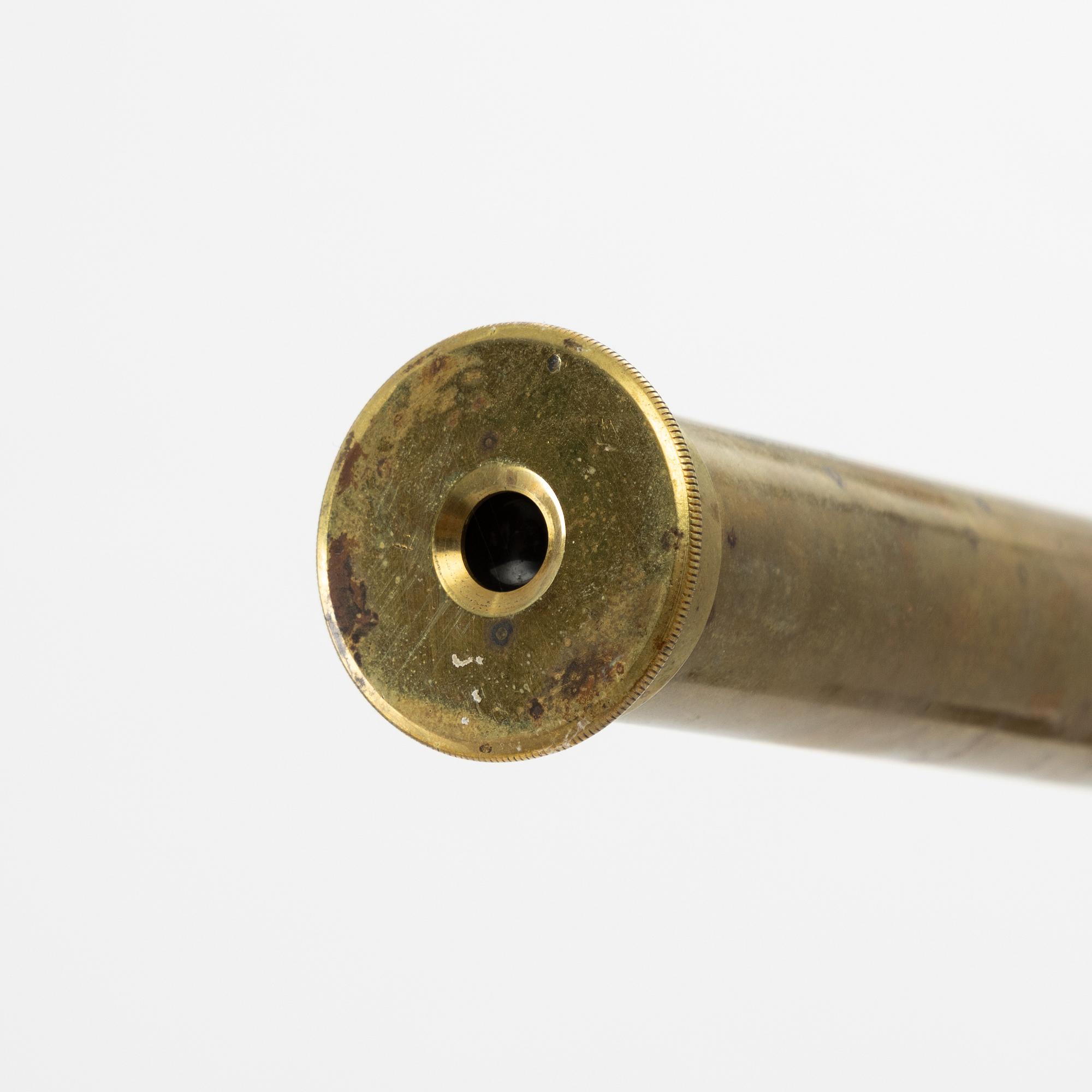 A telescope by John Browning of 63 Strand, London, later part 19th century/circa 1900.
