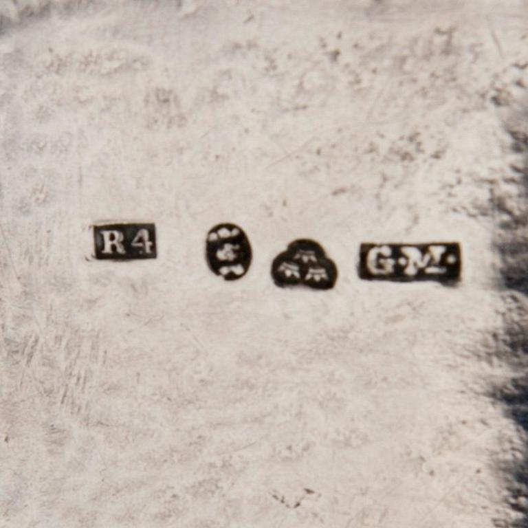 SÅSSKÅL, Silver, Sverige. Gjord av Gustaf Möllenborg i Stockholm 1847.
