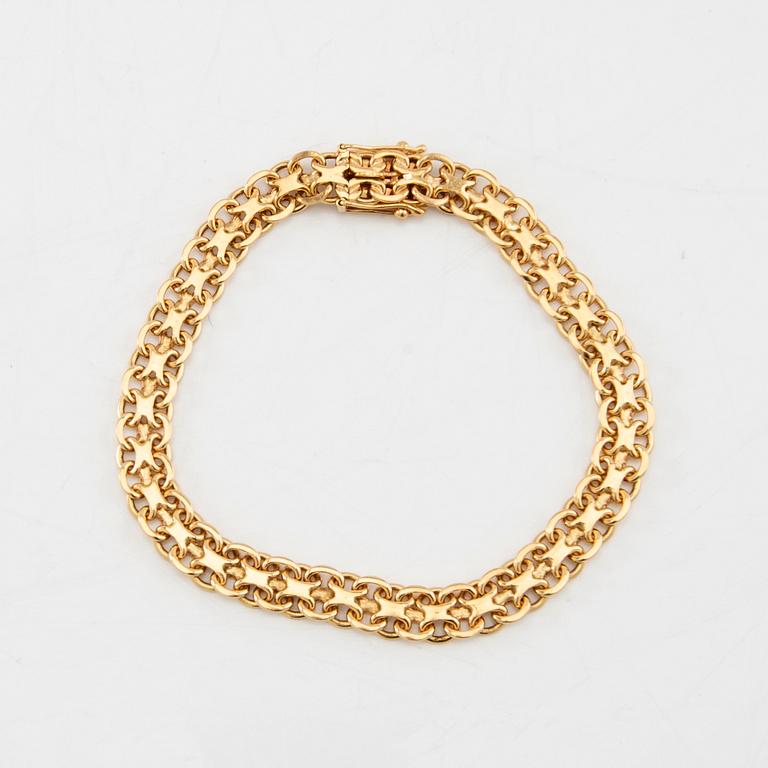 Bracelet X-link 18K gold.
