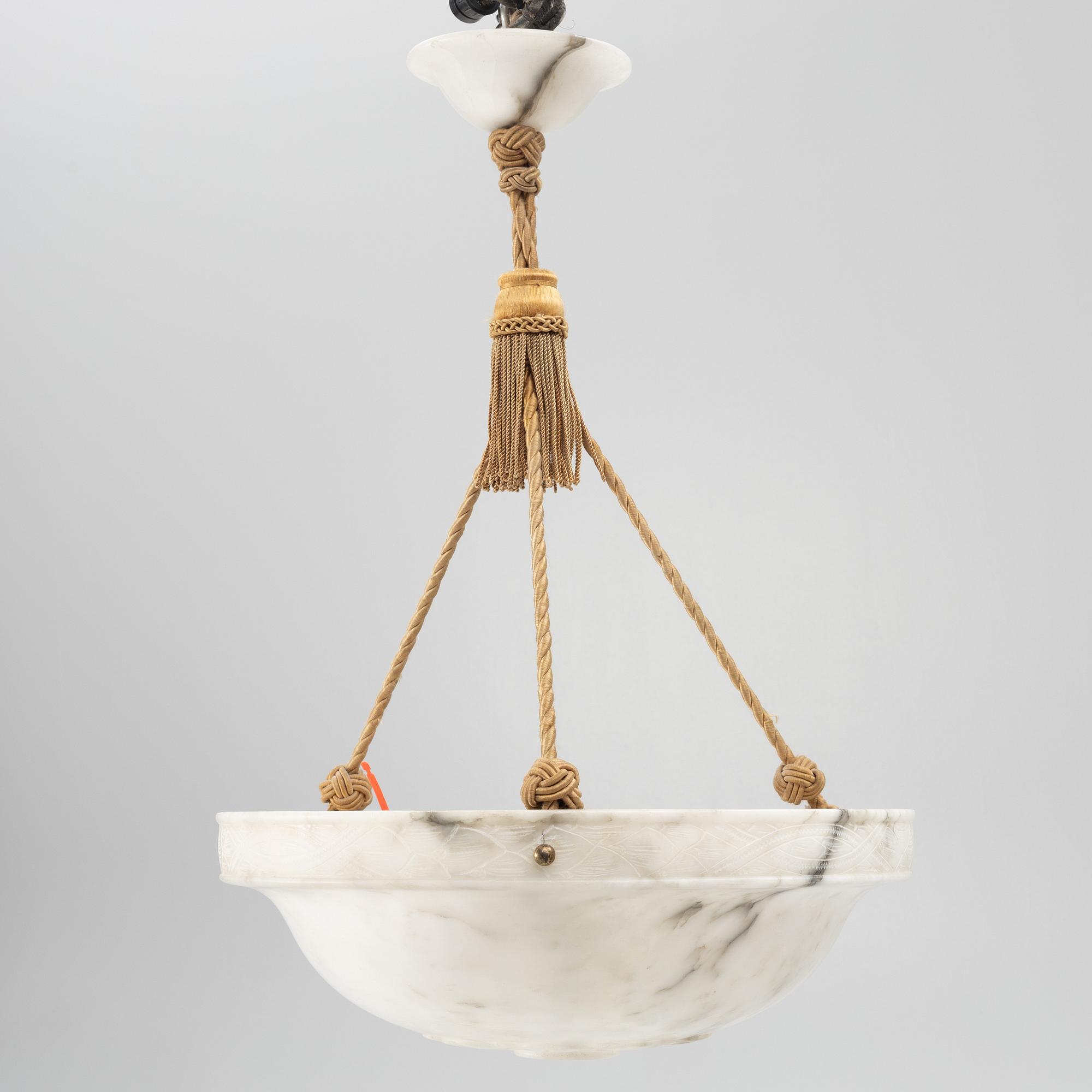 Takampel, alabaster, 1920-tal.