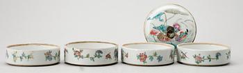 MATKÄRL, porslin, Kina, 1800-tal.