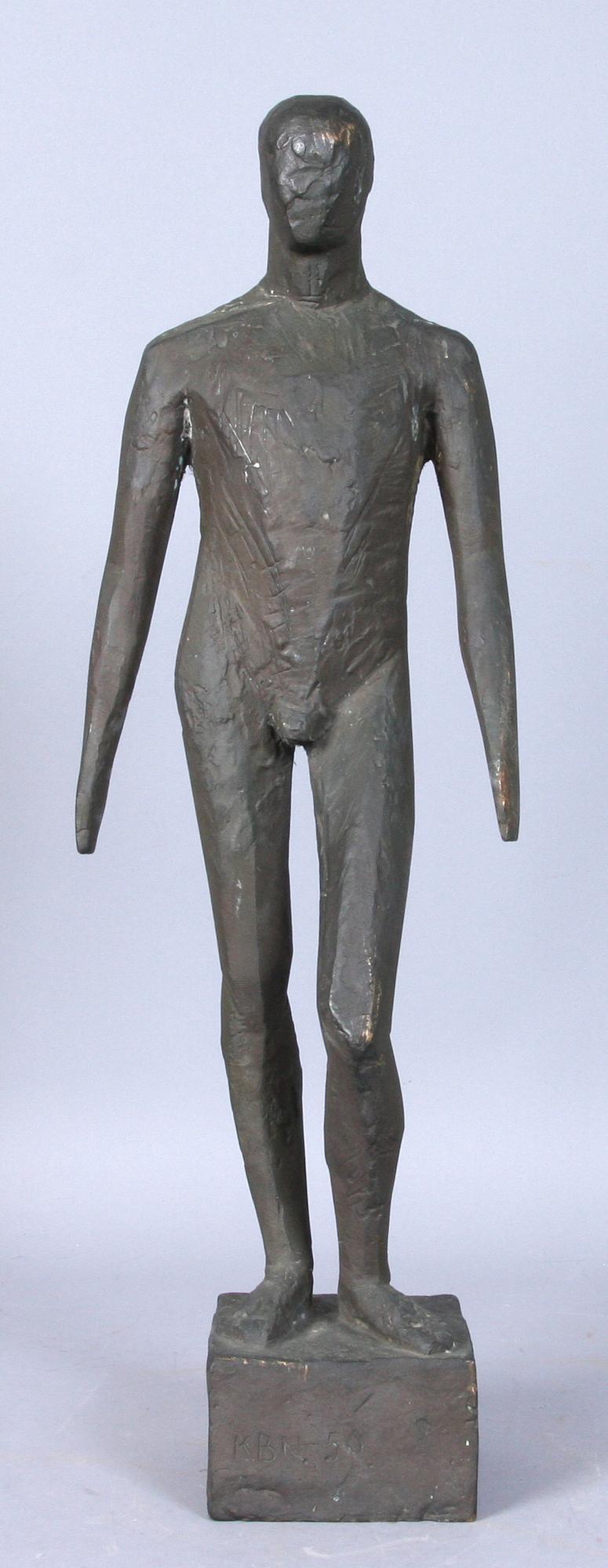 OKÄND KONSTNÄR, skulptur, brons, sign KBN -50.
