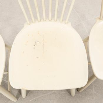 Carl Malmsten, chairs 4 pcs "Lilla Åland" second half of the 20th century.