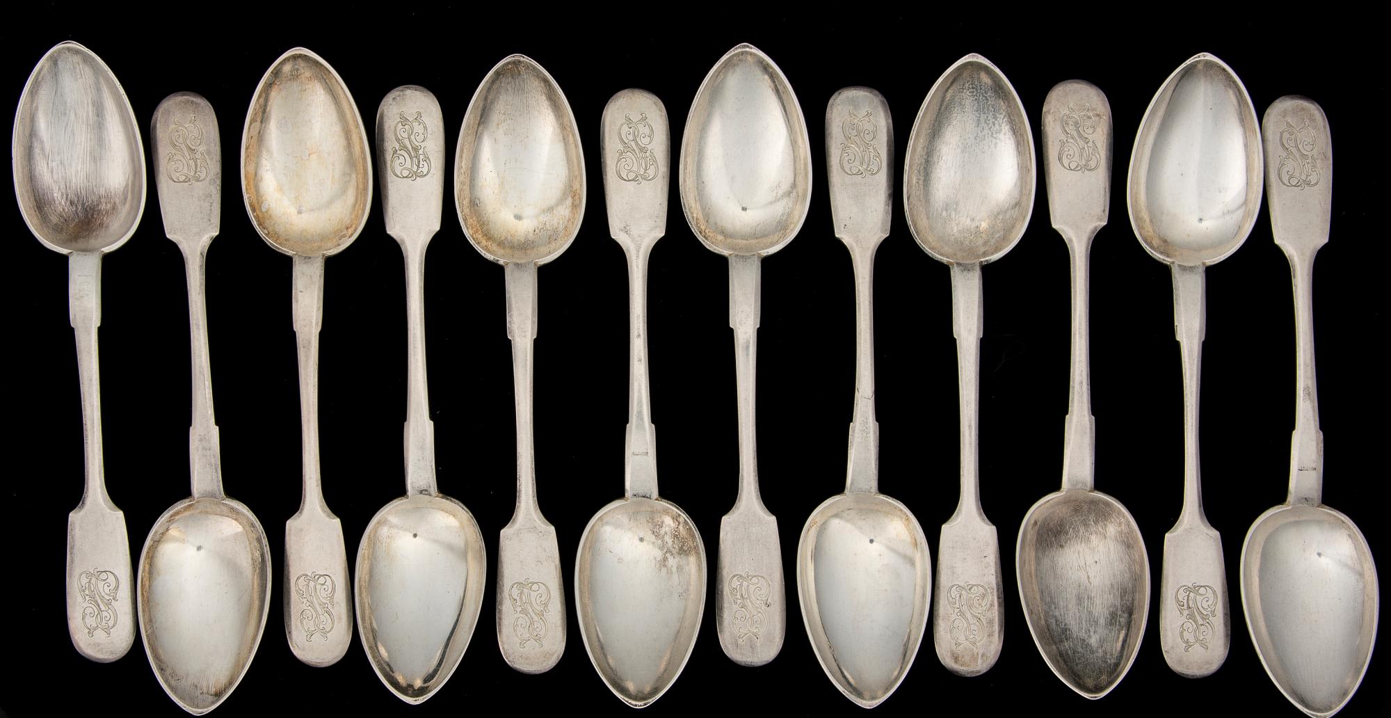 SKEDAR, 12 st, silver, Morosov, Ryssland 1908-1926. Vikt 582 g.