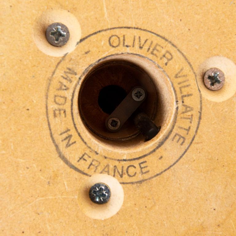 Olivier Vilatte a set of two painted table lamps later part of the 20th century.