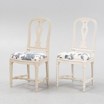 A set of eight 'Hallunda' Gustavian style chairs from Ikea, 1990s.