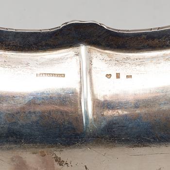 Bernt Erlandsson, skålfat/karott, sk kuddkarott, silver, Kristianstad 1907.