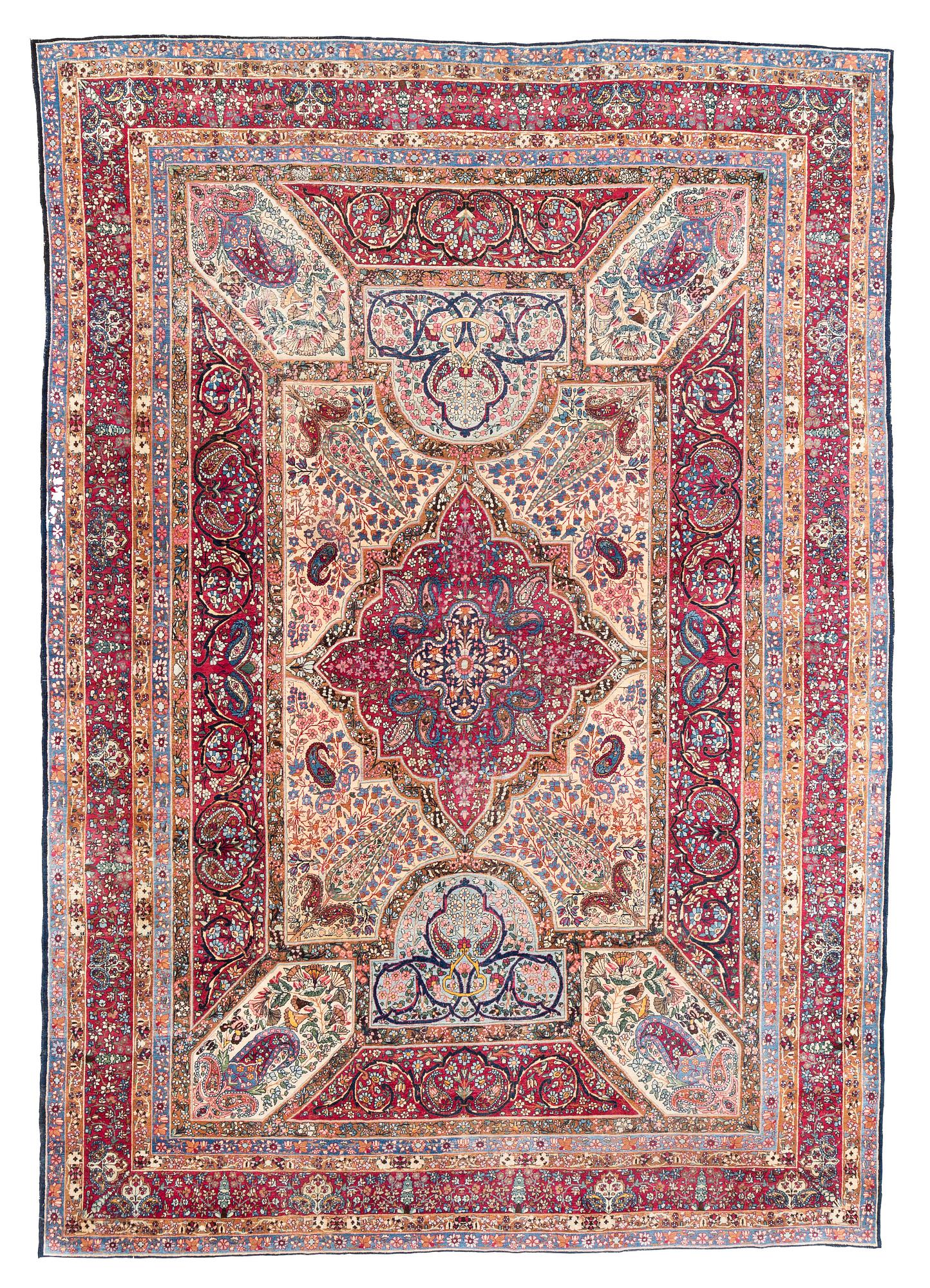 Matto, semi-antique Kerman, ca 457,5 x 317 cm.