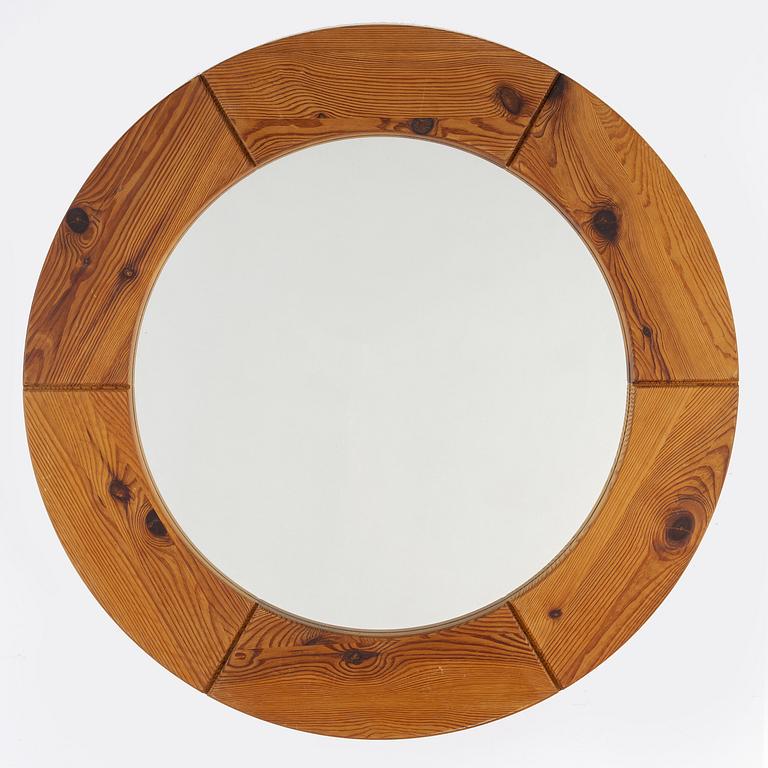 A 1960's pine mirror from Glasmäster, Markaryd.