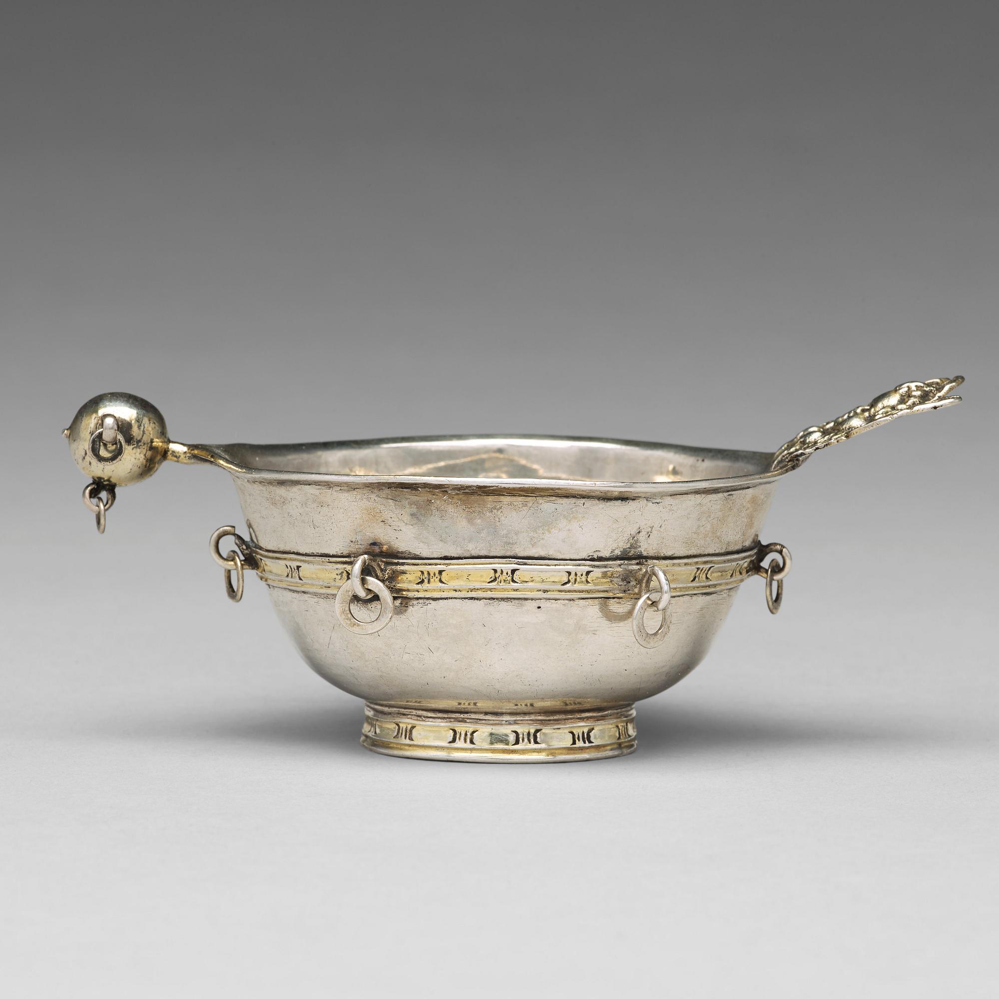 A Swedish 18th century parcel-gilt silver brandy-bowl, mark of Jöns Eriksson Ekman, Luleå 1770.