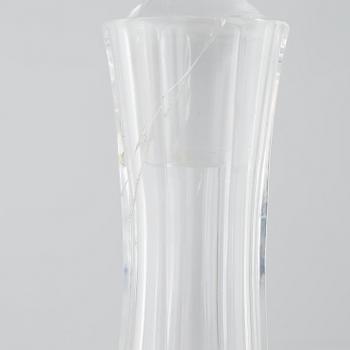 A pair of Orrefors glass carafes, second half of the 20th century.