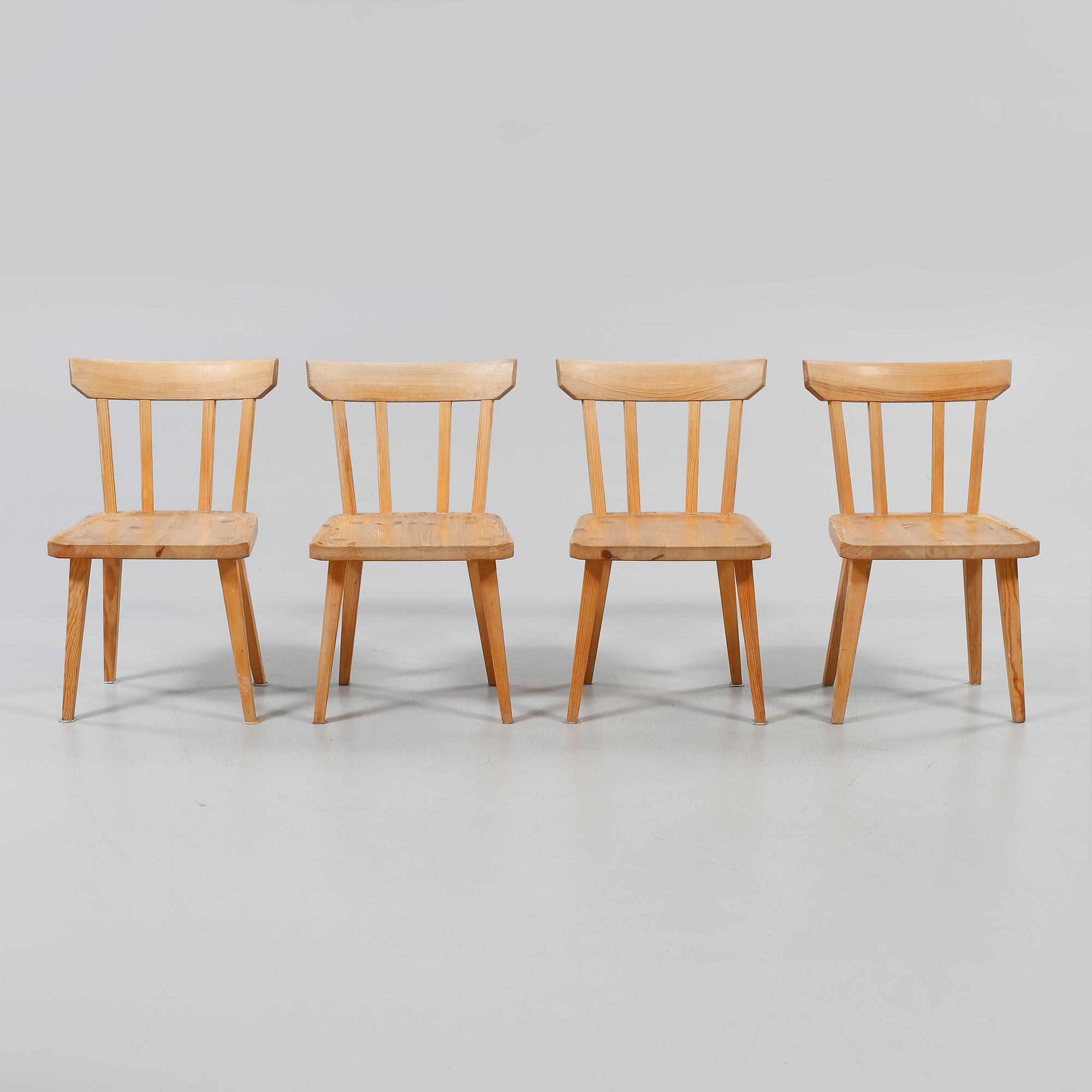 STOLAR, 4 st, Karl Andersson & Söner, 1900-talets andra hälft.