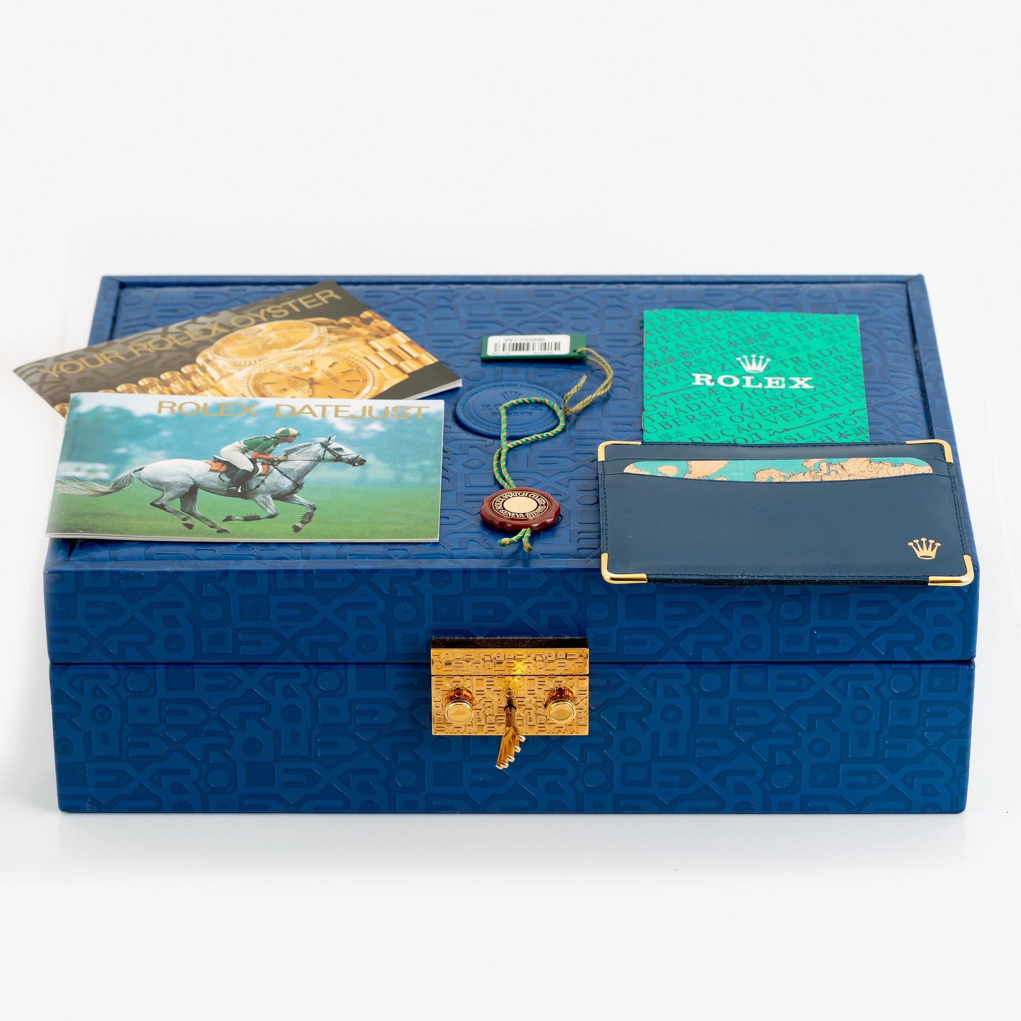 Rolex, Datejust, "Blue Diamond Vignette Dial", ca 1997.