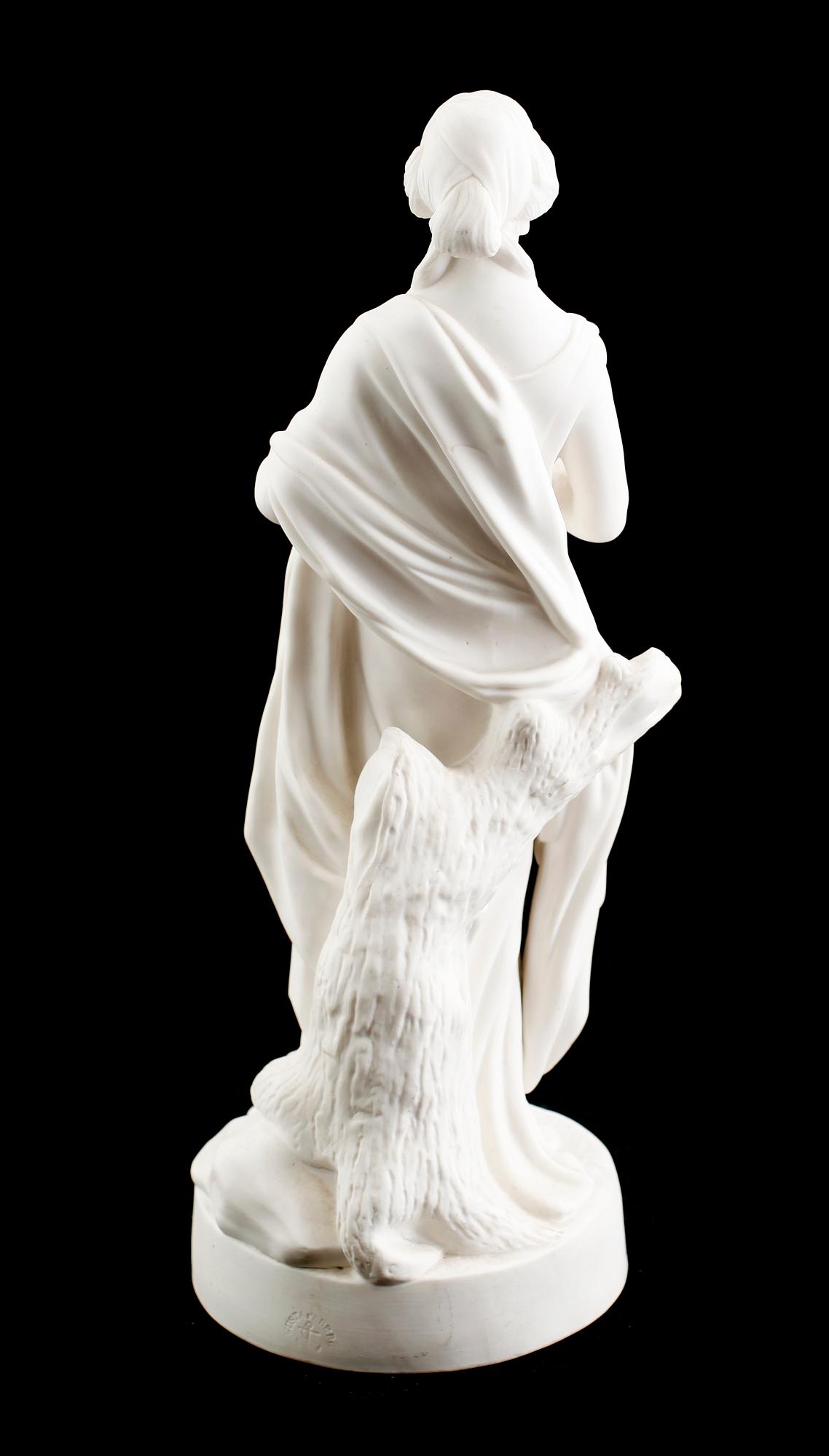 SKULPTUR, parian, Gustafsberg, 1800-talets andra hälft.