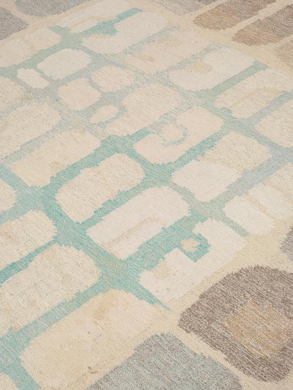 Alice Lund, CARPET. "Stenar i vatten". Flat weave. 303,5 x 242 cm. Signed AL ALT.
