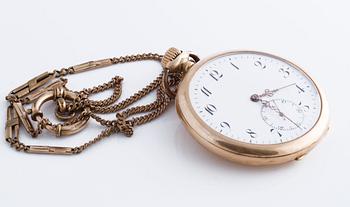 TAVANNES WATCH CO., pocketwatch, 52 mm.