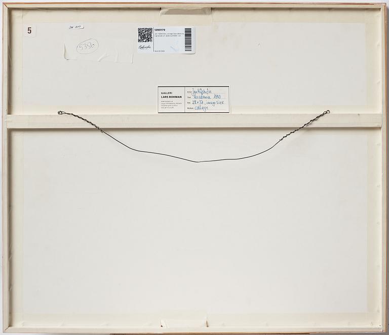 Jan Håfström, mixed media, signed and dated 1990.