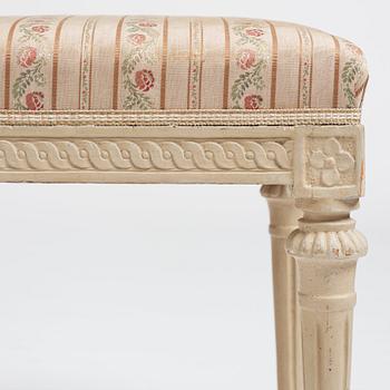A pair of Gustavian stools by E Öhrmark.