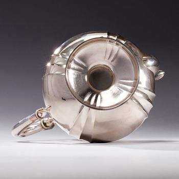 KAFFESERVIS, 3 delar, silver, Kultakeskus, Tavastehus 1969. Totalvikt ca 739 g.